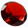 Zoogamo 2” / 60 mm Red Diamond Shaped Glass Crystal