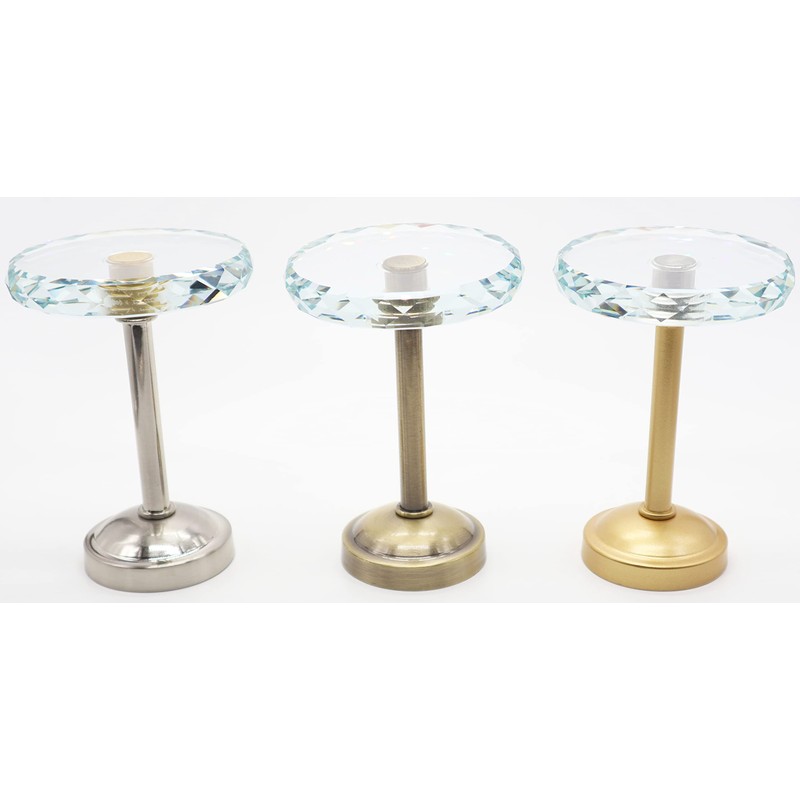 MERIVILLE Set of 2 Cut Crystal Window Drapery Medallion Holdbacks,