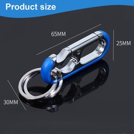 ZYBHMJE 3 PCS Car Keys Keychain for Men Heavy Duty Keychain with Double Keyrings Metal Car Key Chain Bottle Opener Car Business Keychain Carabiner Keychain Car Keychain Organizer for Men and Women