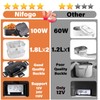 Nifogo Electric Lunch Box for Adults 100W with 2 Stainless