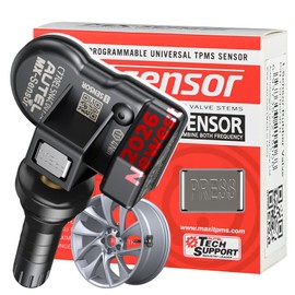 Autel TPMS Sensor MX-Sensor 2 in 1 (315MHz + 433MHz) Press-in 100% Cloneable TPMS Programmable Sensors Tire Pressure Monitoring System (Rubber Valves)