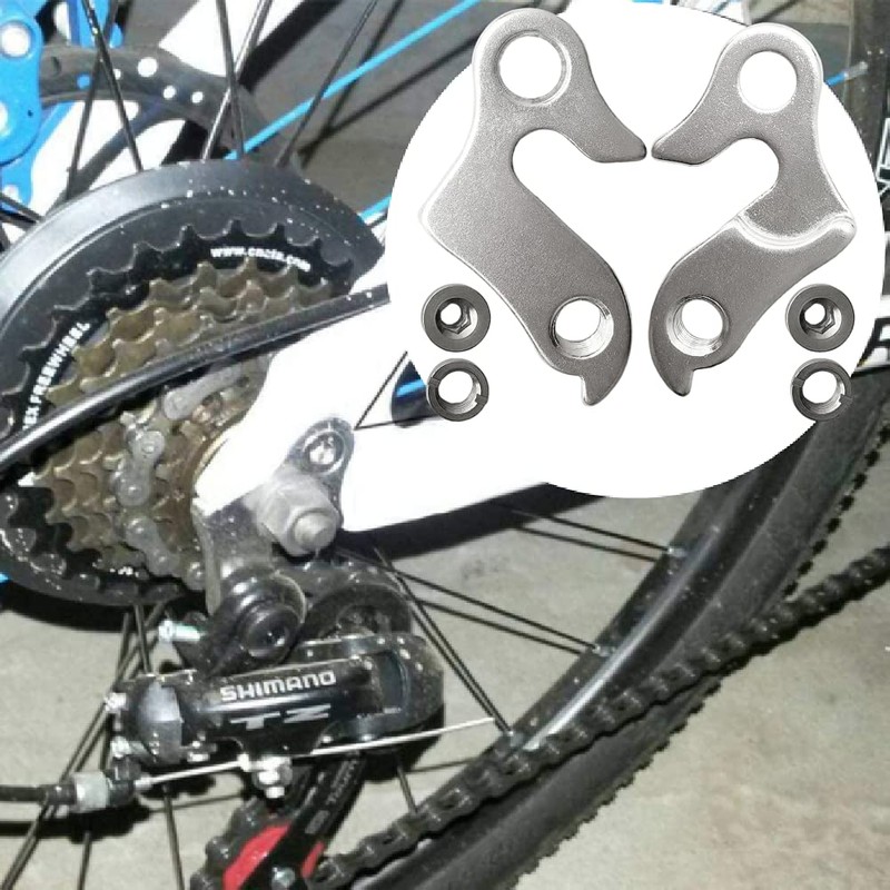 2 Sets Alloy Bike Rear Derailleur Hanger Transmission Tail Hook