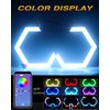 Qasim 80MM Hexagon Angel Eyes RGB APP Control Retrofit Car