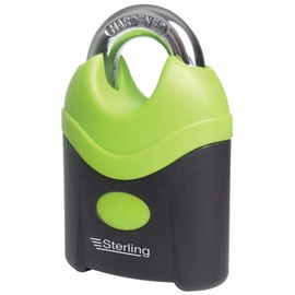 Sterling CSP170 70mm Closed Shackle Padlock, Green/Purple