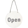 Stalwart U065 Stainless Steel Door Sign - Open and Closed