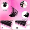 Fadlash DIY Eyelash Extensions 0.07 D-8-16 mm 80D Individual Eyelash