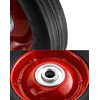 QWORK 2 Pack 6" x 1.5",1/2" Axle, Premium Rubber Wheel
