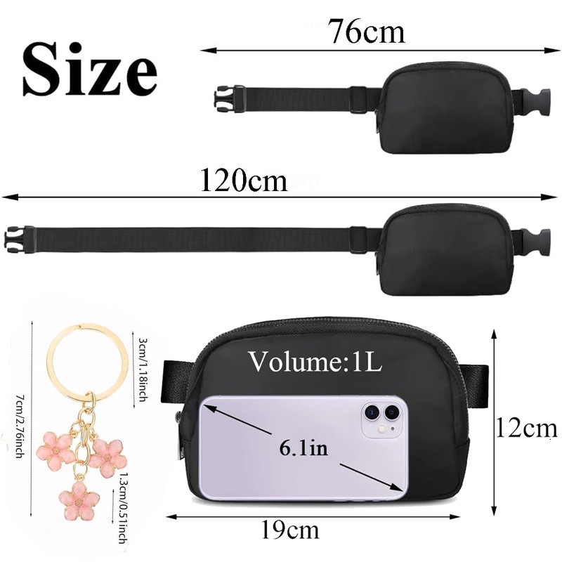 Bum Bag for Women Men Small Waist Pack Cross Body