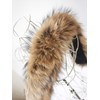Real Pelts Collar Women Neck Warmer Scarf Raised Raccoon Hairs
