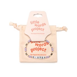 Little Words Project Handcrafted and Uniquely Designed Beaded Bracelet, L/XL, Stone, no gemstone