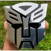 (2 PACK) ALUMINUM Transformers Autobots Optimus Prime Car Sticker Decal