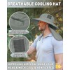 Tirrinia Men's Neck Flap Sun Hat - Grey Fishing Safari