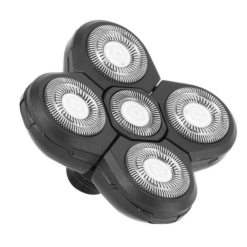 Electric Beard Shaver 5 Blade Rotating Head Waterproof Accessory Replacement