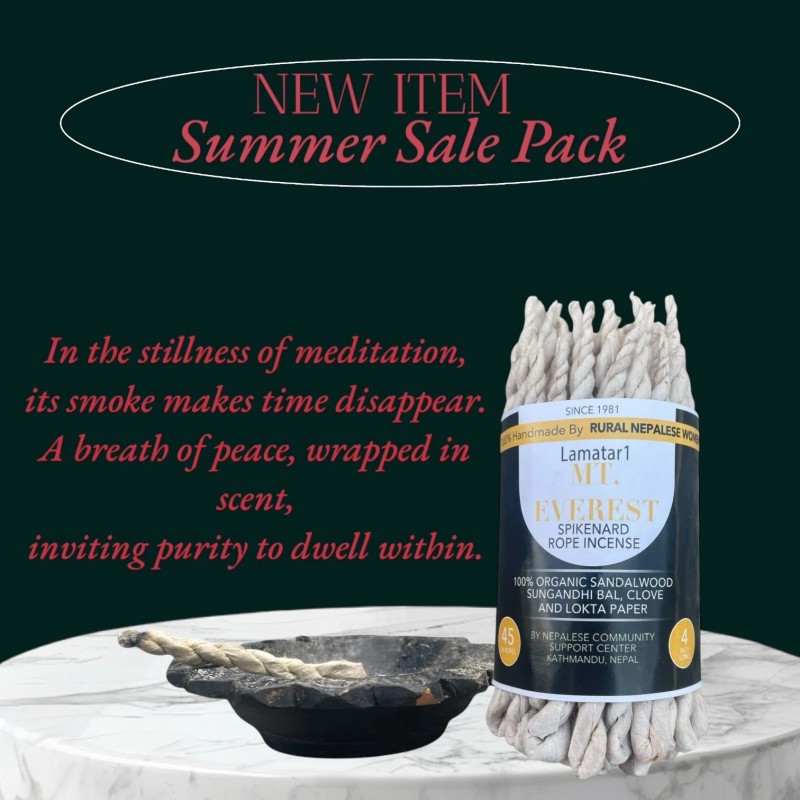 Lamatar1 Natural Rope Incense Set Of 2 Pack Burning Gently