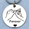 Medical ID Me Forever Pinky Promise Keyring Couples Best Friend