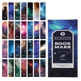 TOUFEIYUAN Bookmark, Stylish, Bookmark, Bookmark, Message Card, Cute, Beautiful, Stylish, Set of 28 (Starry Sky Version)
