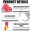 Pack of 3 Locking Hasp Lockout, Hook Diameter 2.5 cm