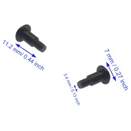 HAJXZH 10 Pcs 3.5 Inch Hard Disk Drive Shock Absorbing Screws PC Hard Disk Drive Mounting Accessories with Shock Absorption Rubber Washer for HDD SSD