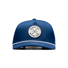 Golf Hat for Men - Golf Snapback - Fun Hat for Golfing - Rope Golf Hat for Men and Women - Make More Birdies Black