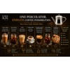 KERAM Percolator Coffee Pot, 13.52 fl oz / 400 ml,