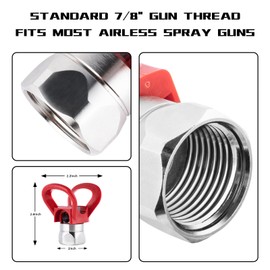 AEROPRO Tools Airless Spray Gun Tip Guard Red Replacement for Airless Paint Sprayer Guns