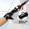 Fiblink Baitcasting Fishing Rod and Reel Combo, 4-Piece Portable Travel