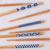 Antner 5 Pairs Natural Bamboo Chopsticks Reusable Classic Japanese Style