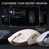 Darmoshark M3 Wireless Gaming Mouse,Tri-Mode 2.4G/USB-C/Bluetooth Mouse Up to 26000DPI,PAW3395