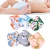 6pcs Baby Cloth Diaper Newborn Cute Pattern Waterproof Adjustable Breathable