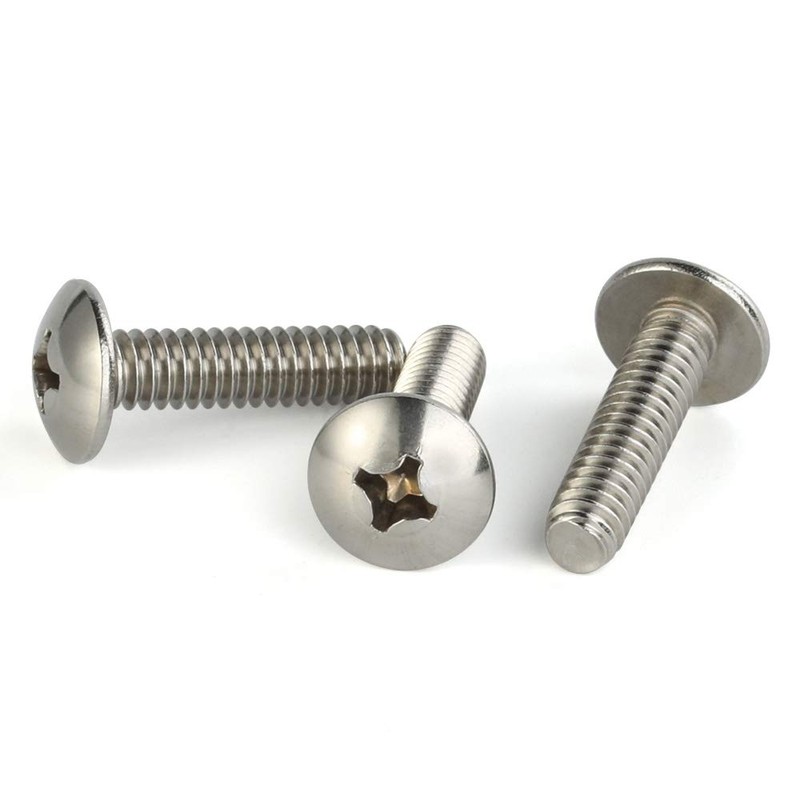 Mellewell #8-32 x 1/2" Truss Head Machine Screws, Full Thread,
