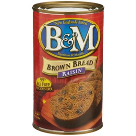 B&M Brown Bread with Raisins, 16-Ounce Cans (Pack of 6)