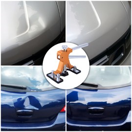 FLYMUR Dent Remover Tool for Car - Adjustable Width Paintless Dent Removal Kit with 100W Glue Gun for Hail Damage & Door Dings on Cars, Trucks & SUVs (Scratch-Free)