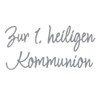 Rayher 31584606 Wax Lettering: Zur 1st Heiligen Kommunion, Silver, SB-Btl