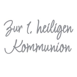 Rayher 31584606 Wax Lettering: Zur 1st Heiligen Kommunion, Silver, SB-Btl 1 Piece