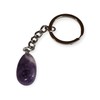 Amethyst Keyring, A Stone of Peace, Tumbled Semi-Precious Stone Key