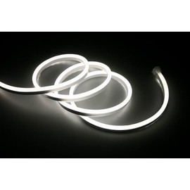 I Lumos Plug & Play Pure White Neon LED Strip Light 240V AC with UK Plug Bundle 9W/m LEDs Waterproof Flexible for Indoor & Outdoor Decor [Installation Kit Included] (3 Metre)