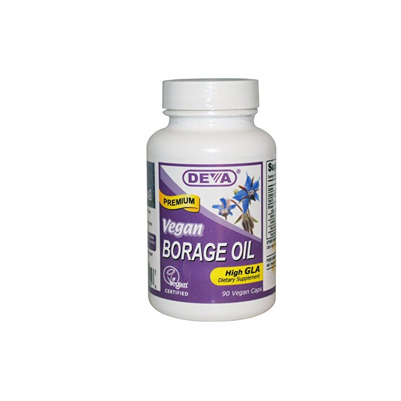 Deva Vegan Borage Oil - 500 Mg - 90 Vcaps