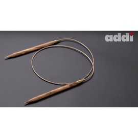Addi Olive Wood 24 inch (60cm) Circular Knitting Needles; US size 11 (8 mm), Made in Germany - 575-7/60/8