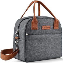 KATUMO Lunch Bag Insulated Tote Bag Reusable Lunch Box with Removable Shoulder Strap Thermal Cooler Bag for Kids and Adult, Ideal for Work/School/Outdoor Activity