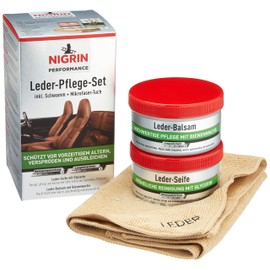 Nigrin Performance 73170 Leather Care Set Soap with Balm, Single
