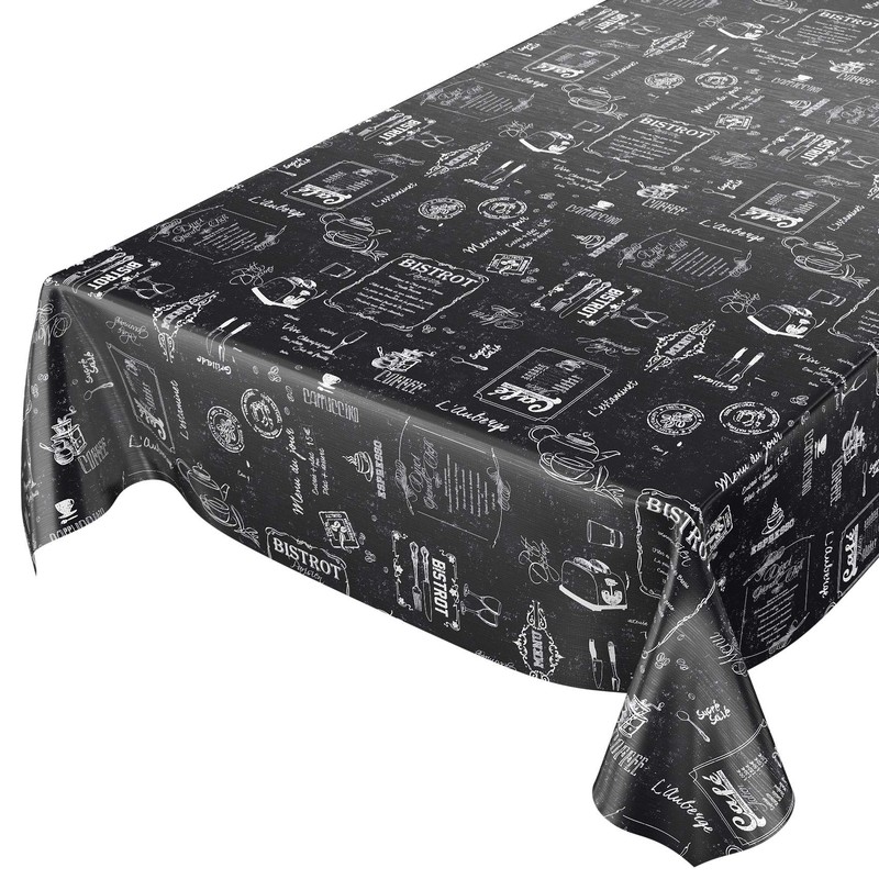 ANRO, oilcloth, wax tablecloth, linen look.