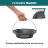 KAMaster New Cast Iron Ash Can with Handle Charcoal Ash