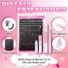 FADLASH Lash Extension Kit 100D Lash Clusters C Curl Lash