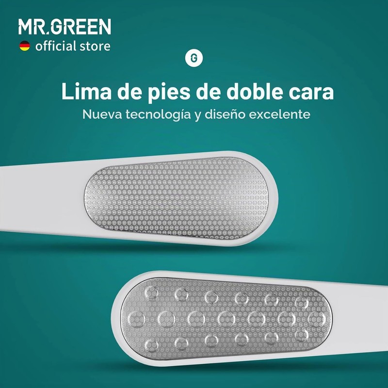 Lima de Pie de Doble Cara MR.GREEN 2208 de Acero