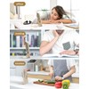 Zuvas Desk Fan Battery Operated Fan Rechargeable 180°Tilt Folding Personal