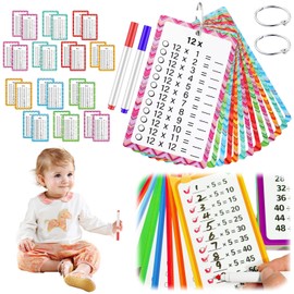 1 x 1 Flashcards, 1 x 1 Flashcard Game for Children, Disposable Table Flashcard Set Games from 5 Years for Calculating Learning, Portable Learning Aid, Fun for Learning Multiplication Table