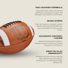 Wilson GST Leather Game Football
