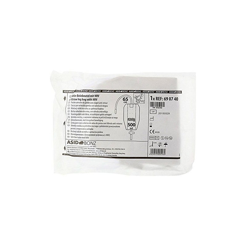 BEINBEUTEL 500 ml sterile 65 cm hose can be shortened