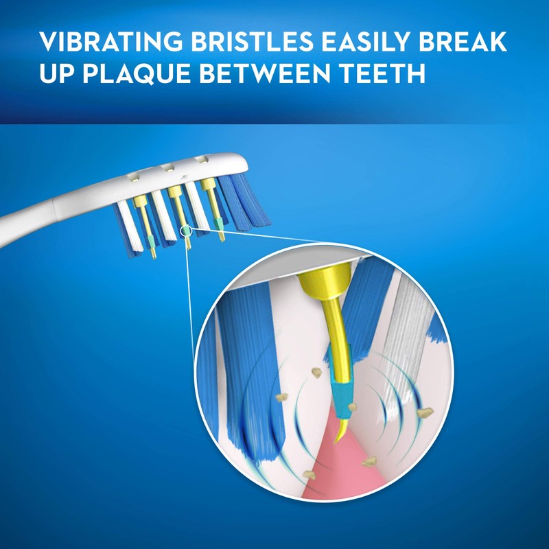 Oral-B Pulsar Expert Clean Battery Powered Toothbrush, Medium, 4 Count