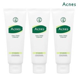 Acnes Daily Deep Cleanser 100g x 3 (excess dead skin cells care) / 아크네스 데일리 딥 클렌저 100g x3개 (과잉각질케어)
